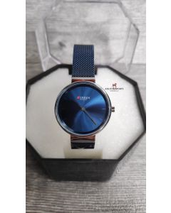 Relógio Feminino Curren Blue Marine Stainless Steel