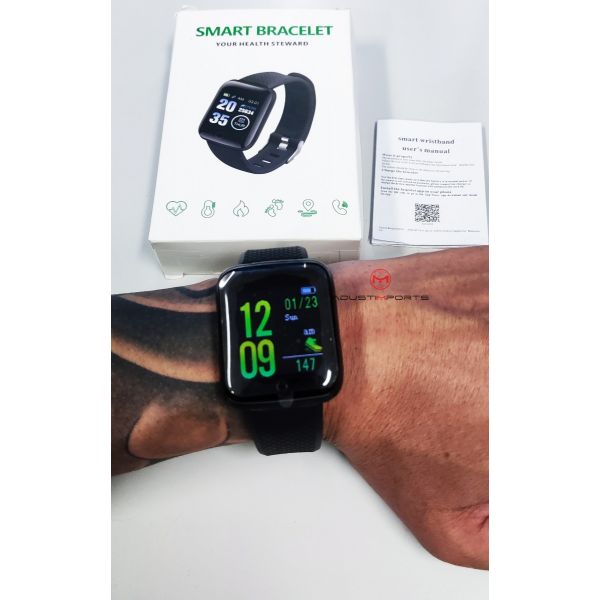 Smartwatch Y68, Relógio Inteligente, Esportivo, Troca Foto da Tela, Conexão  com Aplicativo Fit Pro - Preto